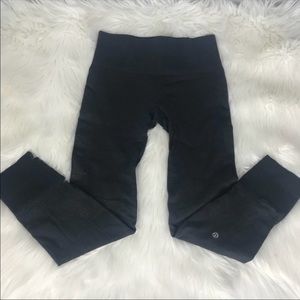 SOLD Lululemon Ebb to Street Dark Gray Ankle Leggi